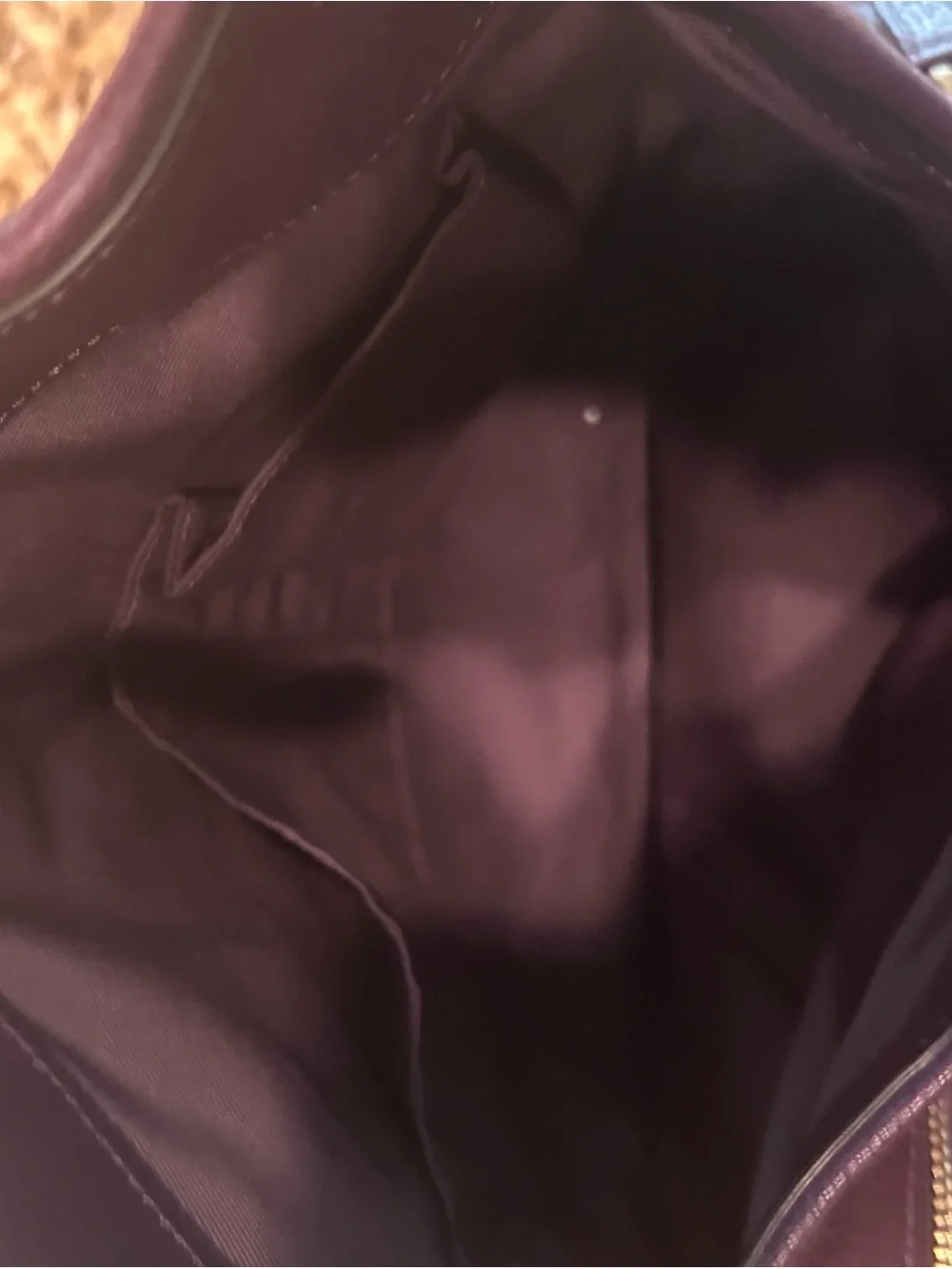 Coach Purple Leather Shoulder Bag